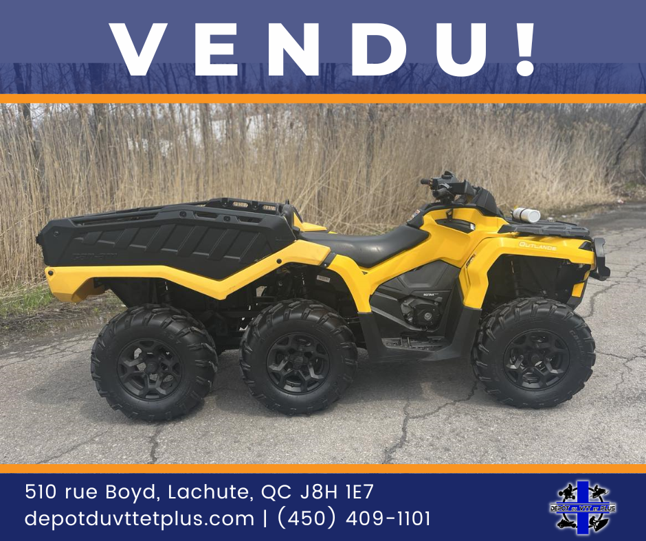 *** SOLD***  2016 CAN AM OUTLANDER 6X6 1000 XT FOR SALE